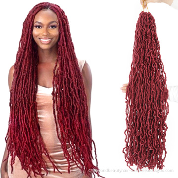 wholesale 36 inch Nu Faux Locs Crochet Synthetic hair Soft Faux Locs for black women